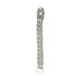Crochet pacifier clip elephant grey 801530002