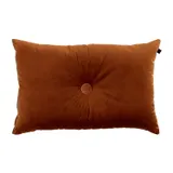Overseas Velours Button Kissen - Copper