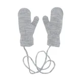Puck Knit Fäustlinge - Light Grey Melange
