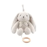 Bamboom Musikspielzeug Hase - Warm Grey