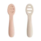 Mushie Baby Löffel 2er-Pack - Blush/Shifting Sand