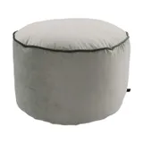 Overseas Pouf Round Piping - 50x30 cm - Soft Green