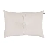 Overseas Velours Button Kissen - Off White