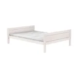 LIFETIME Einzelbett - 140x200 cm - Premium Lattenrost - White Wash