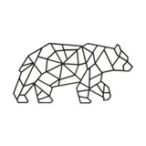 Casa Sentir Bär Wanddekoration - Medium - Schwarz