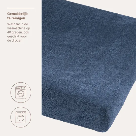 Meyco Wickelauflagenbezug - Frottee - Indigo - 1-pack