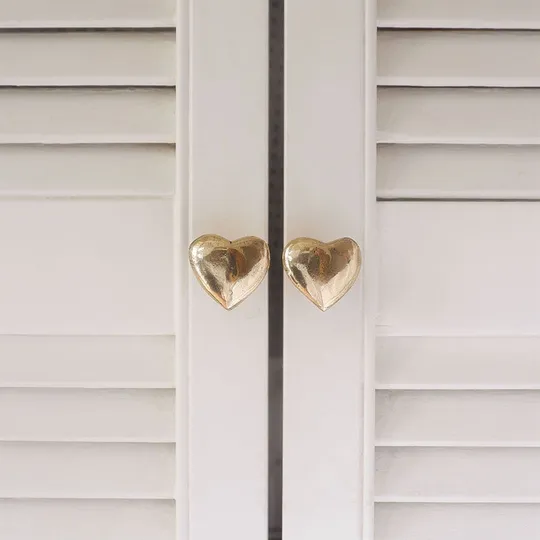 Doing Goods Holly Heart Knauf - Gold Shiny