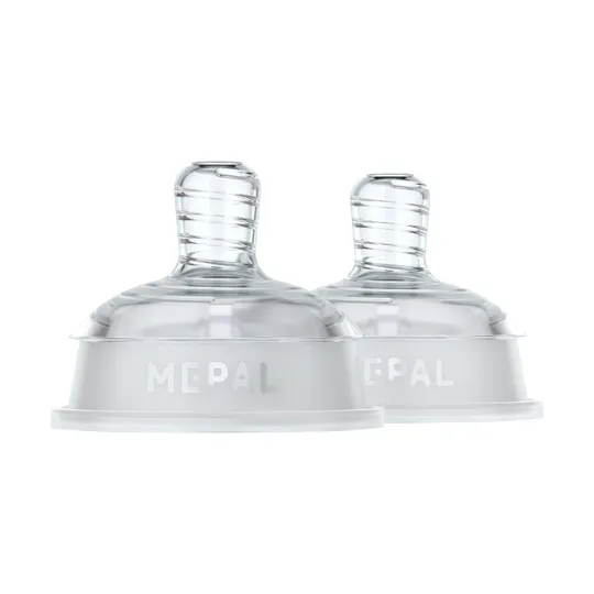Mepal Mio Flaschensauger Medium Flow - 2 Stück - Transparent