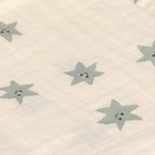 Lässig Swaddle & Burp Tücher - Tiny Team - 3er - Pack - 60 x 60 cm - Granite Green