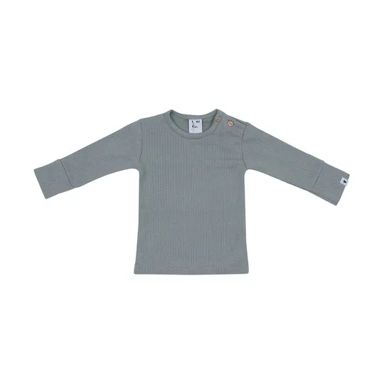 Klein Baby Shirt Ripp - Stone Green