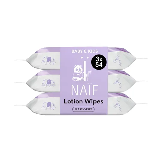 Naïf Lotion Babytücher – 3er-Pack