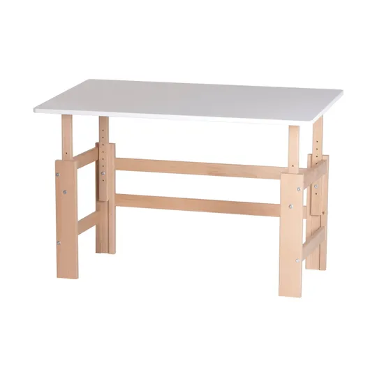 Ms-h Verstelbaar Bureau Snowhite/Buche 10770-1110