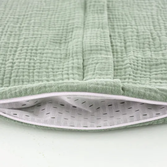 Träumeland Sommerschlafsack Liebmich - Cotton Muslin - Sage Green