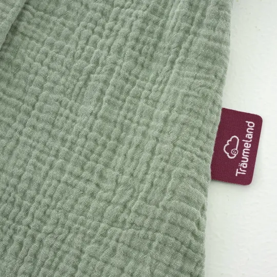 Träumeland Sommerschlafsack Liebmich - Cotton Muslin - Sage Green