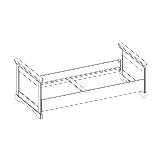 Kidsmill Chateau Bett Weiß 90 x 200 cm