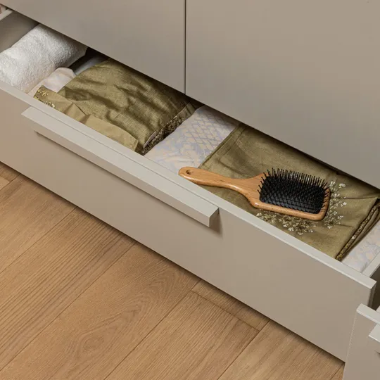 Woood Pure Kleiderschrank 3-Türig - Dust