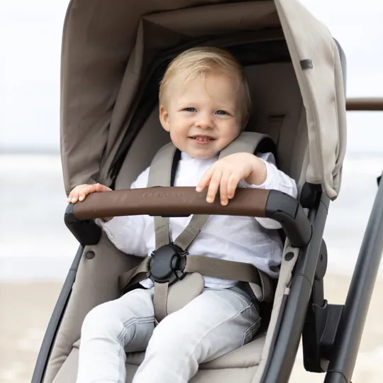 Dubatti Two E2 Kinderwagen 2-in-1 - Black-Brown / Soft Taupe