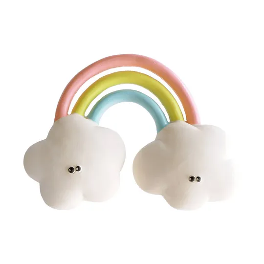 Kleine Giraffe Lanco Regenbogen Beißspielzeug