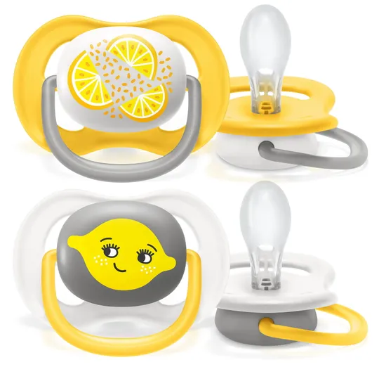 Philips Avent Ultra Air Schnuller Lemon 6-18 Monate - 2 Stück