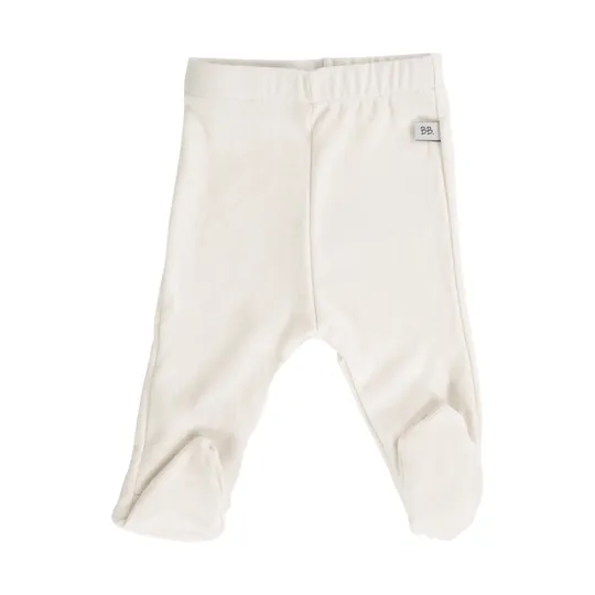 Bamboom Frühchen Hose mit Füßchen Creme 0 Monate