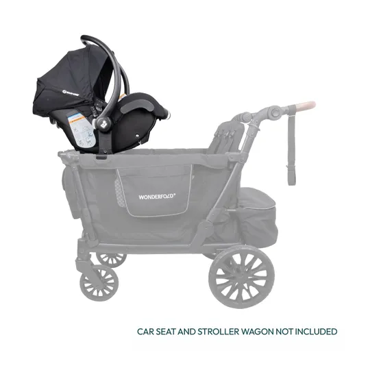 Wonderfold L4 Autositzadapter (Nuna/Cybex/Maxi-Cosi) – Schwarz