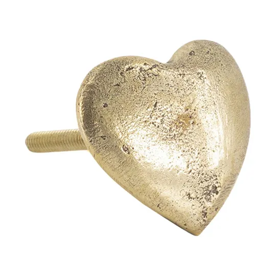 Doing Goods Holly Heart Knauf - Gold Shiny