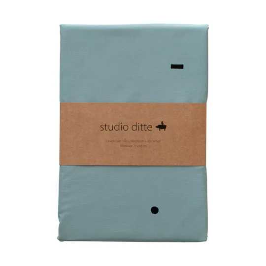 Studio Ditte Blocks Bettbezug Stone Blue 140 x 200 cm