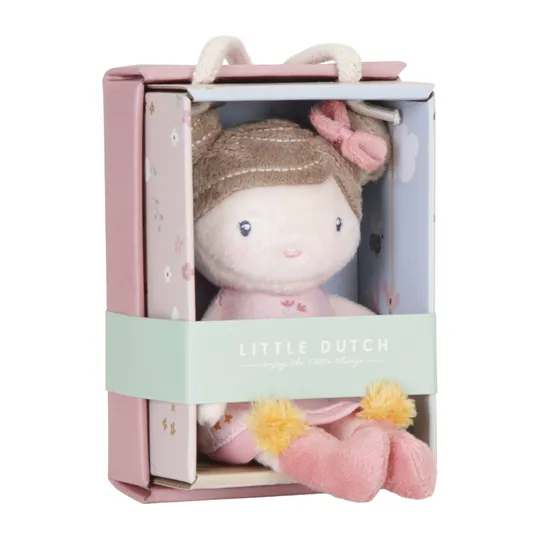 Little Dutch Little Pink Flowers Kuschelpuppe - Rosa - 10 cm