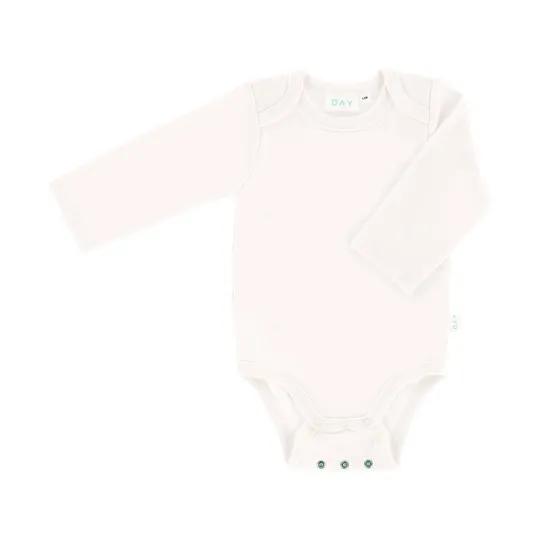 DAY Babybody Mitwachsend Langarm - Off White