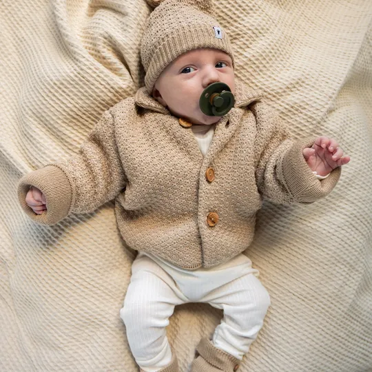 Klein Baby Cardigan - Beige Melange