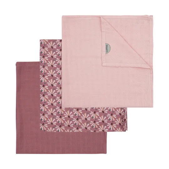 Luma Flowerfever Hydrophiles Tuch – 70 x 70 cm - 3 -er Pack