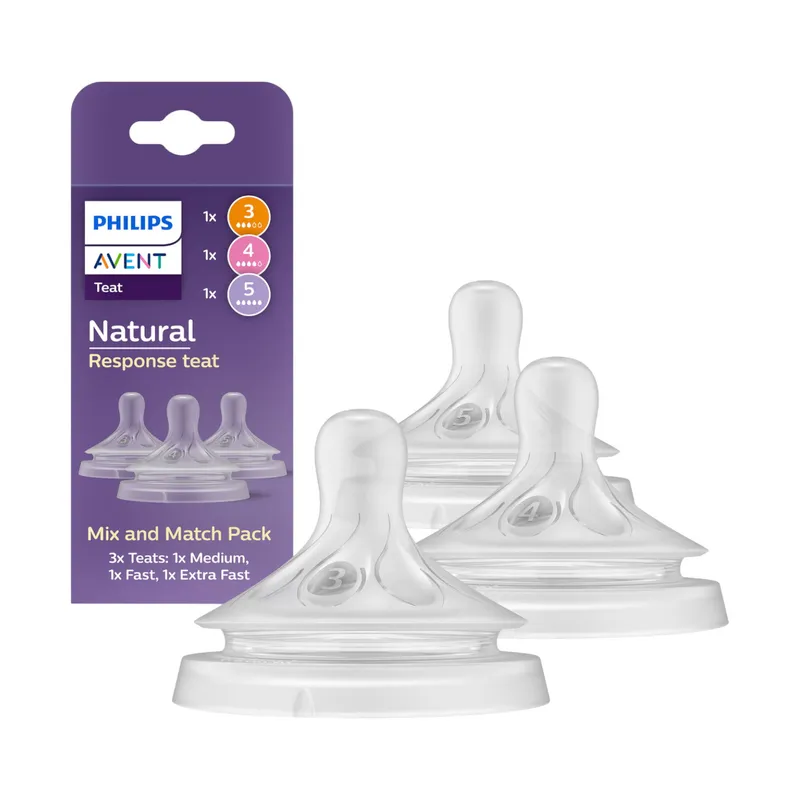 Philips Avent Natural Response Sauger – Mix & Match – 3 Stück – Flow 3/4/5