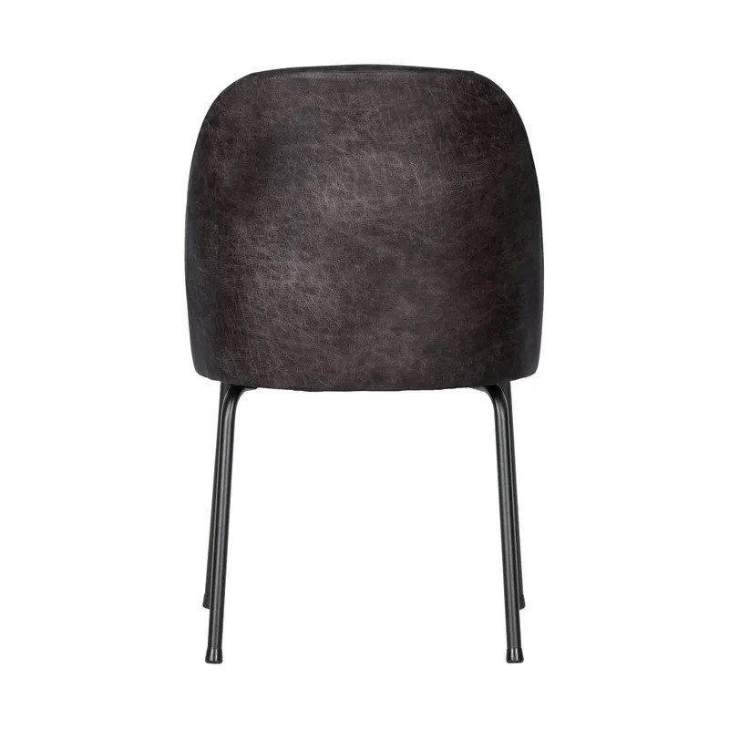 Woood Vogue Esszimmerstuhl – Leder – Schwarz