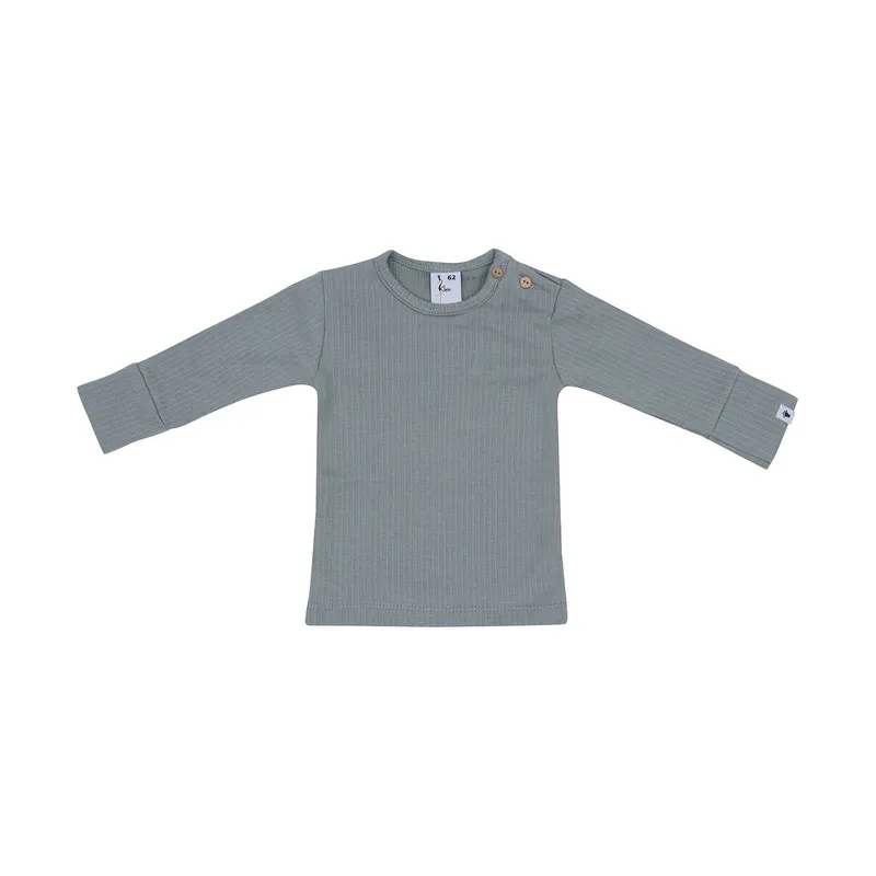 Klein Baby Shirt Ripp - Stone Green