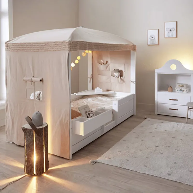 LIFETIME Kidsroom Himmelbett 4-In-1 - Premium Lattenrost