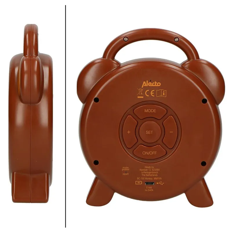 Alecto Monkey Schlaftrainer Braun