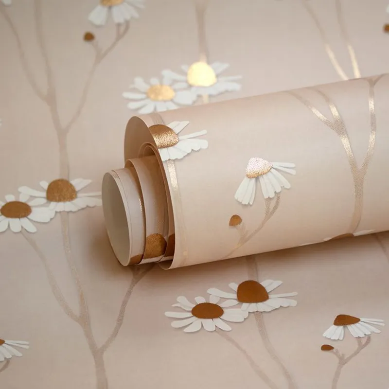 Studio Ditte Tapete – Kamille – Puderrosa & Gold