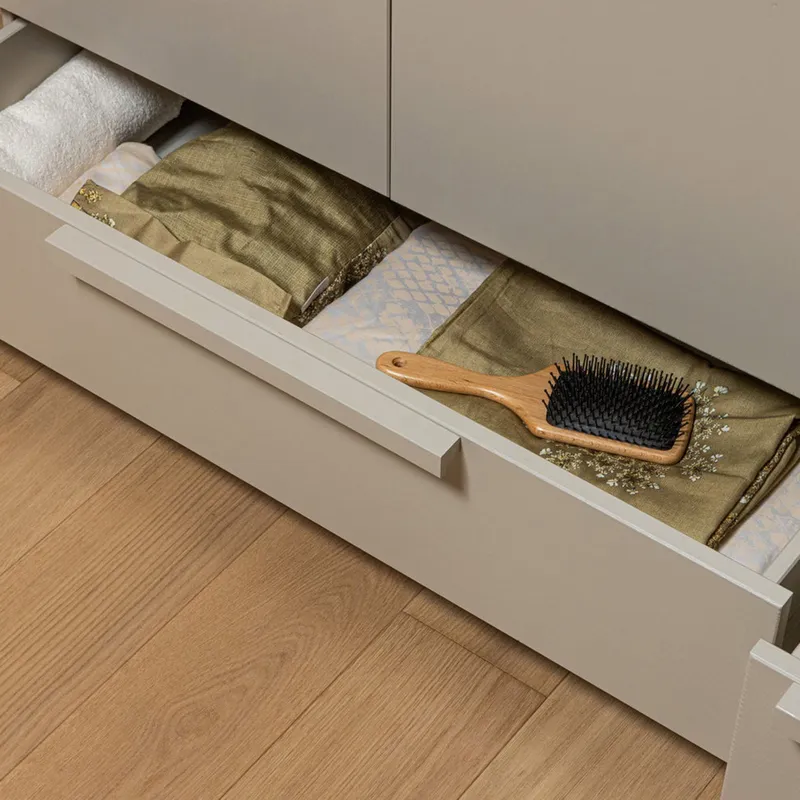 Woood Pure Kleiderschrank 3-Türig - Dust