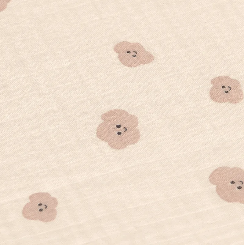 Lässig Swaddle & Burp Tücher - Tiny Team - 3er - Pack- 60 x 60 cm - Mushroom