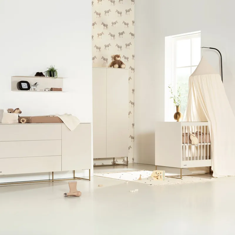 Kidsmill Intense II Babyzimmer Oatmeal / Patinated Brass