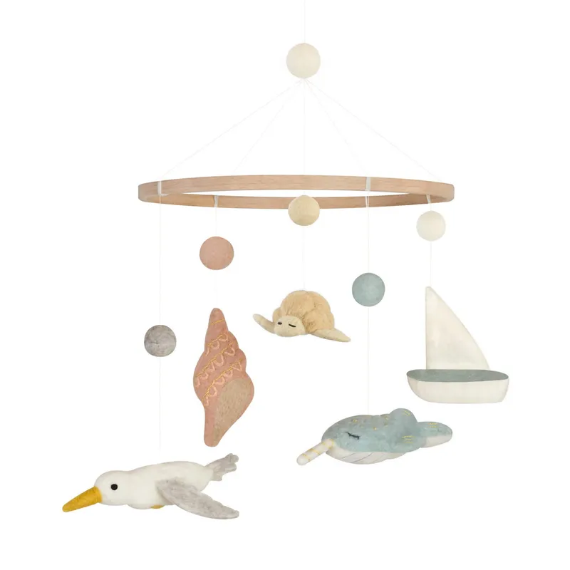 Baby Bello Laufstallmobile - Tiny Sailor - Natur