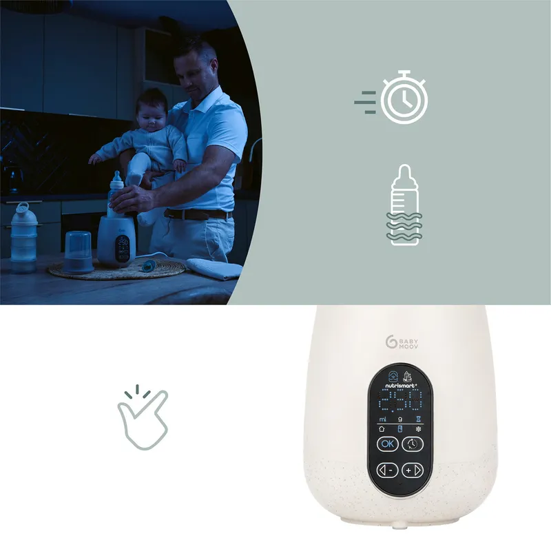 Babymoov NutriSmart+ Flaschenwärmer - Mineral Beige