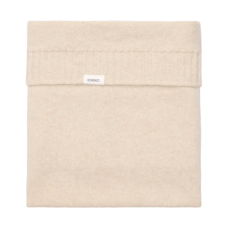 Koeka Babydecke Premium Knit Beja - Merinowolle / Kaschmir - Warm White - 75x90 cm