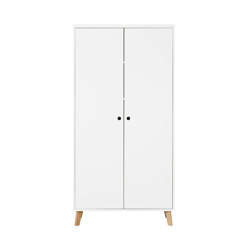 BLN Kids Sacha Kleiderschrank weiss/natur 2-türig