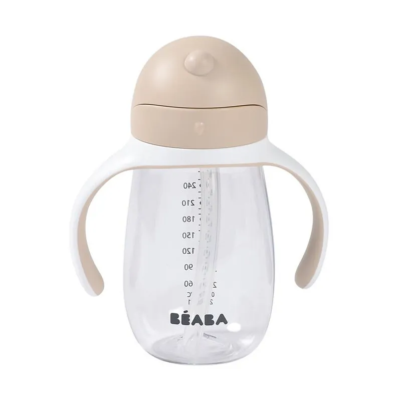 Beaba Trinkbecher mit Strohhalm - 300 ml - Clay