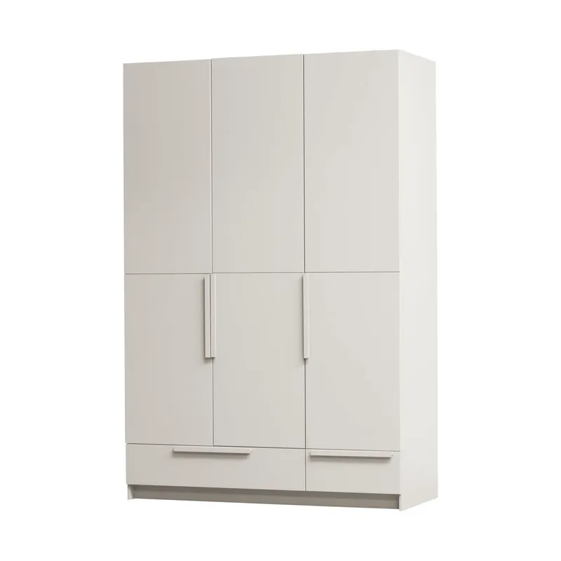 Woood Pure Kleiderschrank 3-Türig - Dust