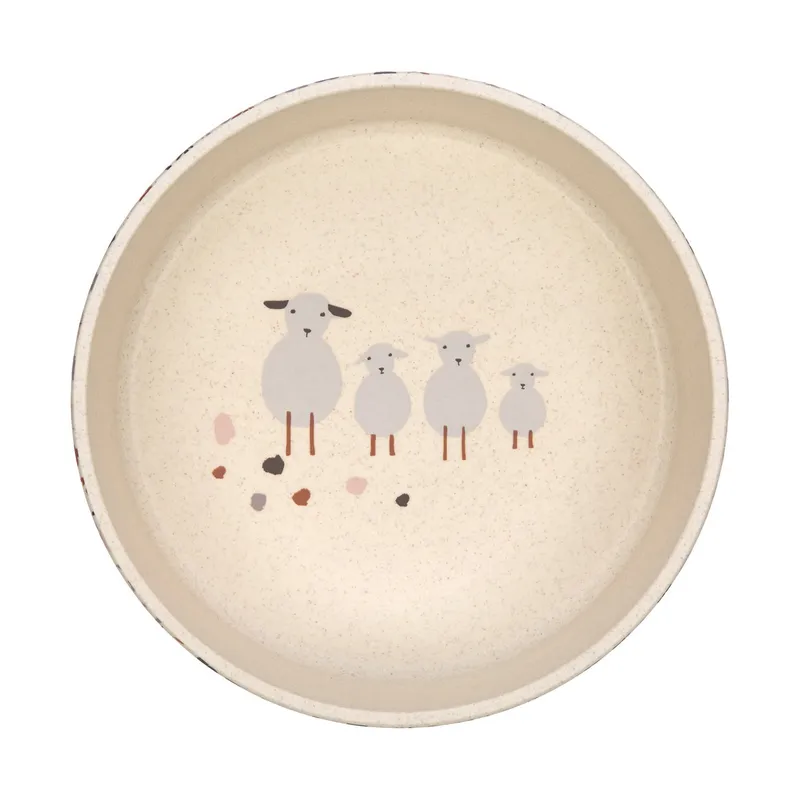 Bowl PP/Cellulose Tiny Farmer Sheep/Goose Nature