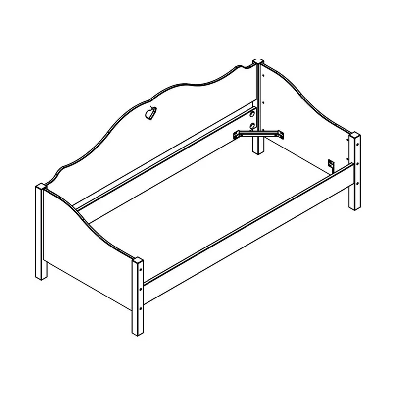 Vipack Amori Sofabett Weiß 90 x 200 cm