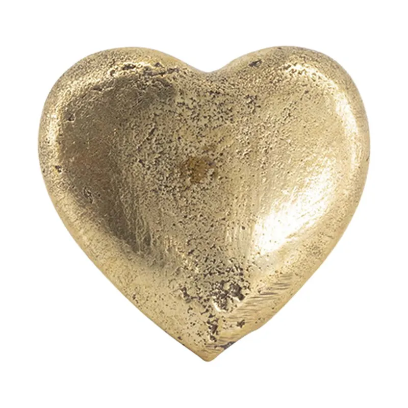 Doing Goods Holly Heart Knauf - Gold Shiny