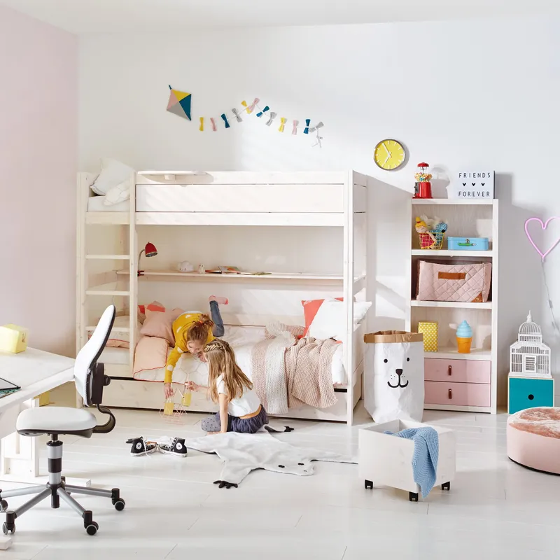 LIFETIME Kidsrooms Stockbett Luxe mit gerader Leiter